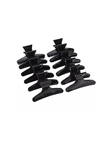 Butterfly Hair Clip 12Pcs E-49 Black